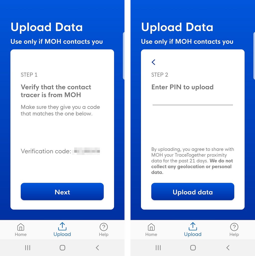 App notification bar